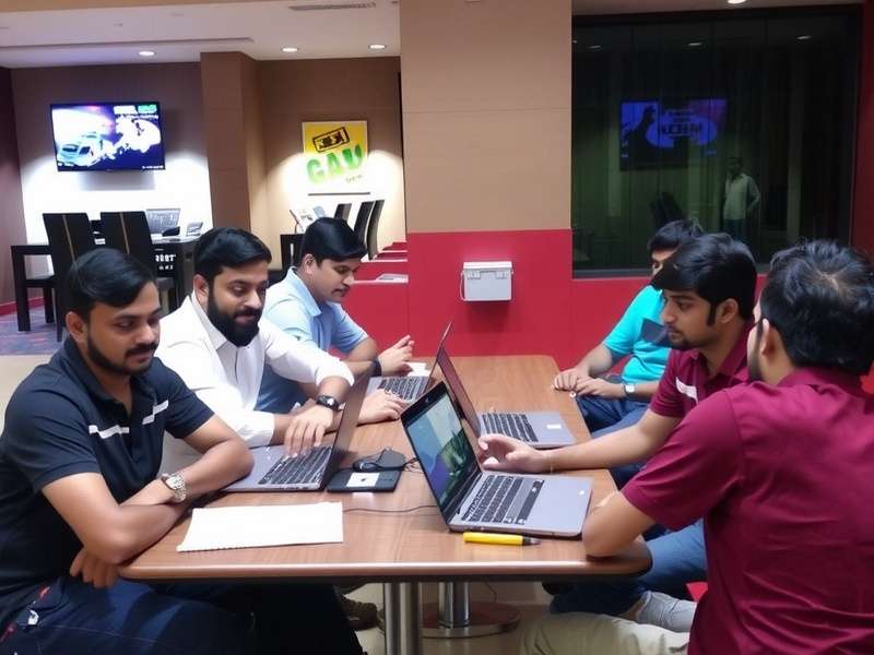 Bhopal Blitzers players at an offline meetup in Bhopal's DB Mall